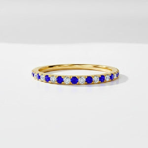 Birthstone Eternity Ring, Personalized Infinity Ring