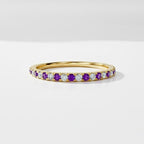 Birthstone Eternity Ring • Personalized Infinity Ring • Crystal Gemstone Jewelry • Gifts for Mom • Gift for Her •Valentines Day Gift for Her