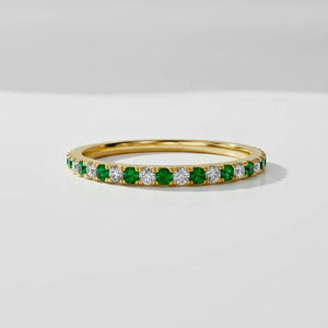 Birthstone Eternity Ring, Personalized Infinity Ring