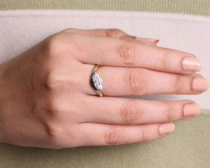 Marquise Cut Lab Diamond Engagement Ring, IGI Certified