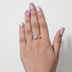 1, 2 or 3ct Elongated Cushion Cut Solitaire Engagement Ring / Cushion Solitaire Wedding Ring / Elongated Cushion Diamond Ring/ Gift Rings