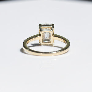 Elongated Cushion Cut Solitaire Engagement Ring