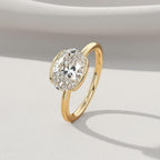 2 Carat IGI Certified F color VS1 Clarity Oval Excellent Cut Lab Grown Diamond Solitaire Engagement Ring 14k Yellow Gold