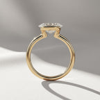 2 Carat IGI Certified F color VS1 Clarity Oval Excellent Cut Lab Grown Diamond Solitaire Engagement Ring 14k Yellow Gold