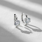 14K Gold Diamond Hoop Earrings for Women/Lab Diamond Gold Hoop Earrings/Dainty Diamond Hoop Earring /Gift for Her/The Mom&Mothers Day Gift
