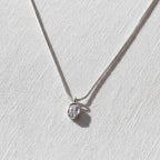 14K Gold Oval Lab Diamond Bezel Necklace - IGI Certified
