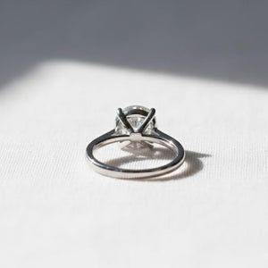 Round Lab Diamond Solitaire Engagement Ring