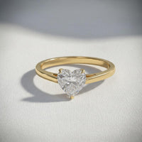 1.50 Ct Heart Lab Diamond Engagement Ring, IGI Certified
