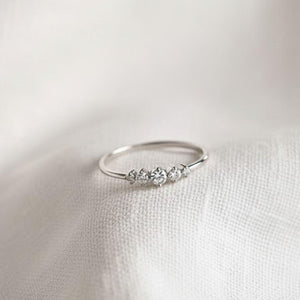 Lab Grown Diamond Wedding Band | 14K Solid Gold Stacking Ring