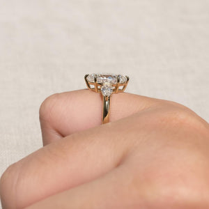 Solitare Marquise Cut Lab Diamond Ring