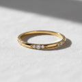Flush Set Eternity Band, Round Cut Colorless Diamond Wedding Band, Wedding Matching Band, Etoile Ring, Chunky Dainty Band, Bridal Ring Gifts