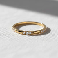 Flush Set Round Cut Diamond Eternity Wedding Band