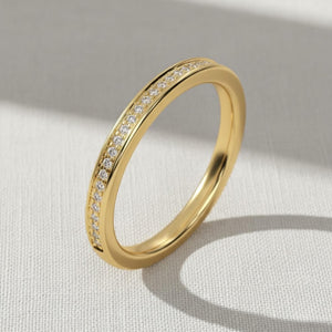 Lab Grown Diamond Half Eternity Wedding Band