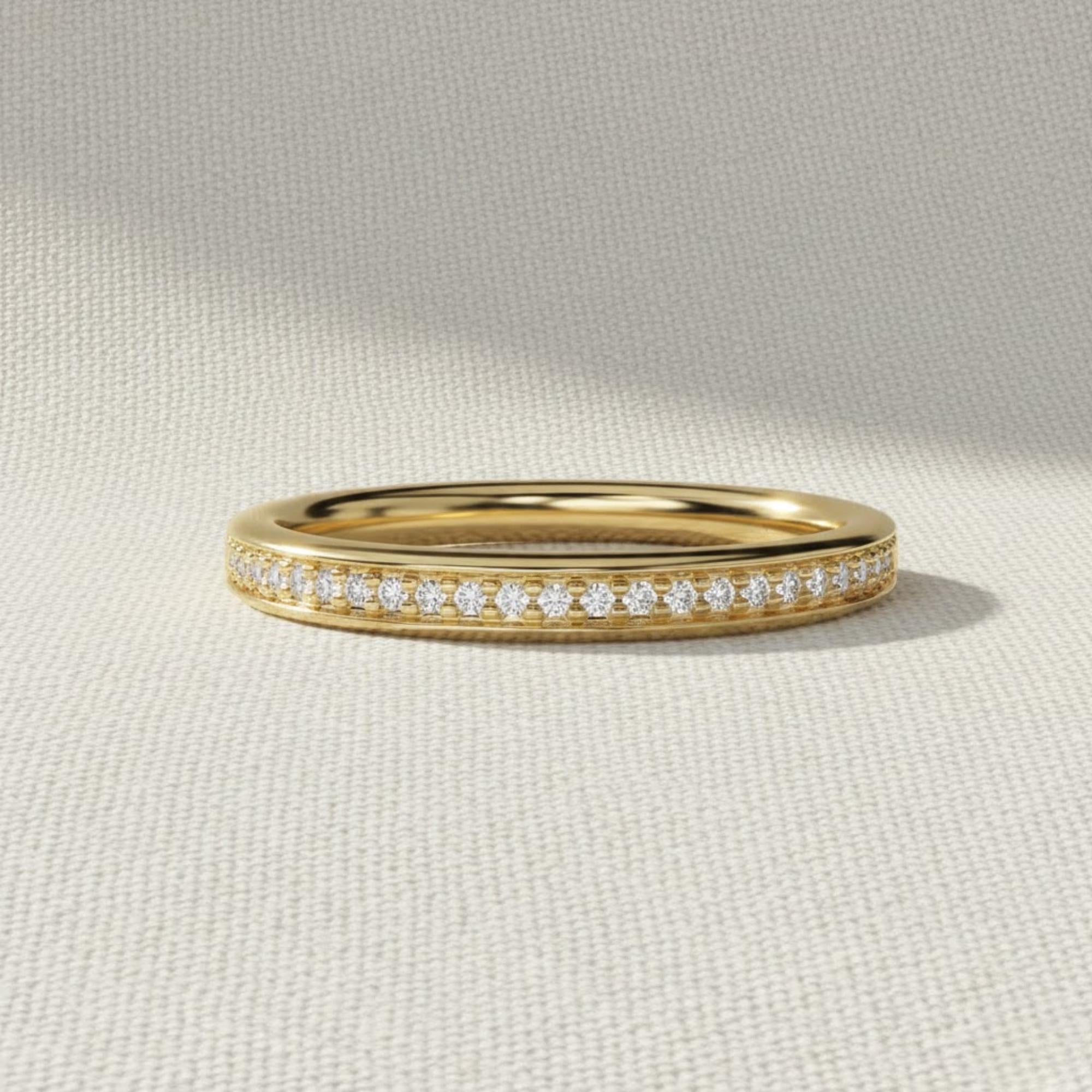 Lab Grown Diamond Half Eternity Wedding Band