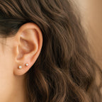 0.20 Ct Diamond Stud Earring Round Diamond Solitaire Earrings 14k Yellow Gold 14K White Gold 14K Rose gold