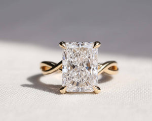 6 CT Radiant Cut Lab Grown Diamond Ring