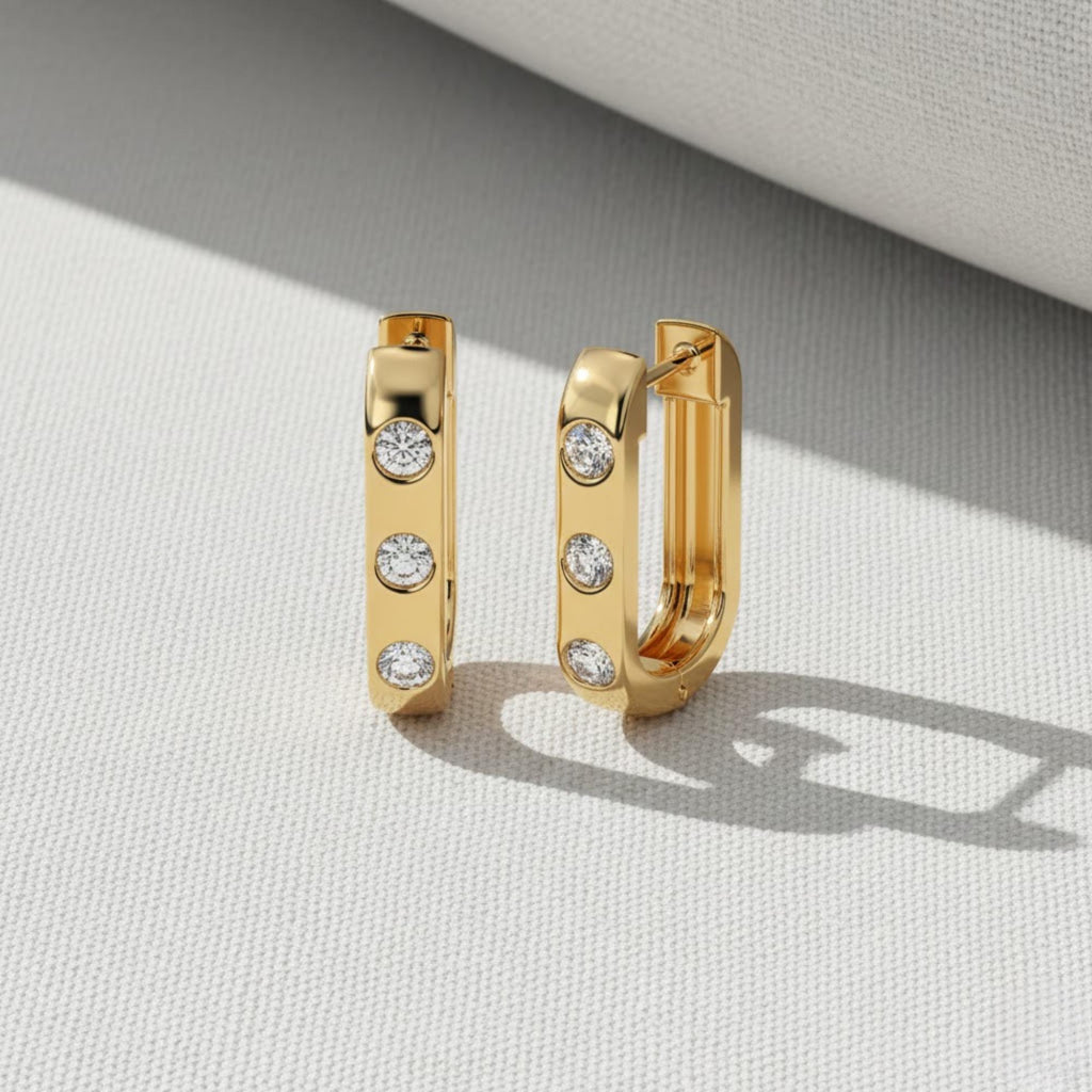 Diamond Huggies, 14k Solid Gold Diamond Huggie Hoops, Lab Grown Diamond Earrings, Small Hoop Earring, Diamond Huggie Earring, Gift For Her