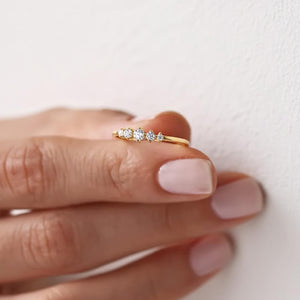 Lab Grown Diamond Wedding Band | 14K Solid Gold Stacking Ring