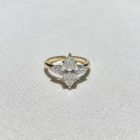 Solitare Marquise Cut Lab Diamond Ring