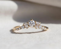Multi Stone Mixed Shape Diamond Wedding Band