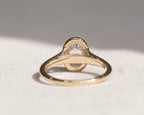 2 Carat Oval Lab Grown Diamond Solitaire Ring / Bezel Set Diamond Engagement Ring / 2ct Oval Split Shank Ring / Bezel Set Oval Diamond Ring