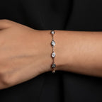 1.00Ct Mix Cut Lab Grown Diamond Bracelet,Diamond Tennis Bracelet For Women,Lab Made Diamond Bracelet,Gift for Mother/Wife,Birthday Gifts