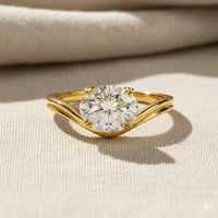 Oval Brilliant Lab Diamond Solitaire Engagement Ring