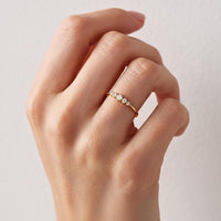 Lab Grown Diamond Wedding Band | 14K Solid Gold Stacking Ring
