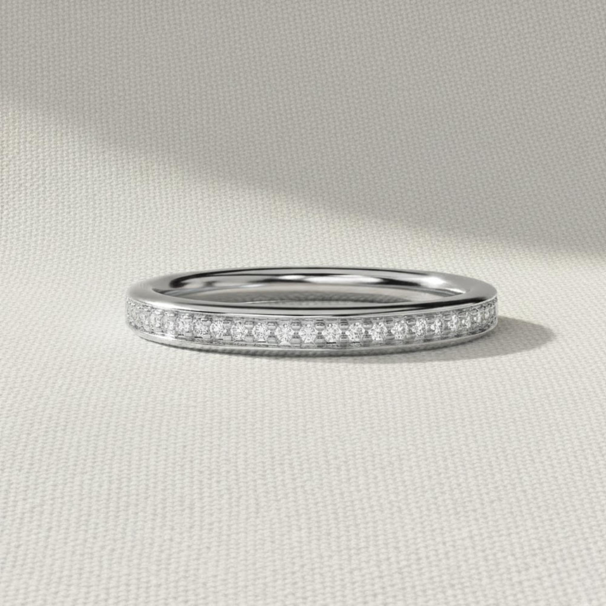 Lab Grown Diamond Half Eternity Wedding Band