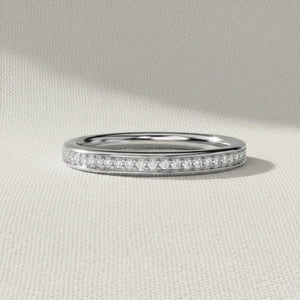Lab Grown Diamond Half Eternity Wedding Band