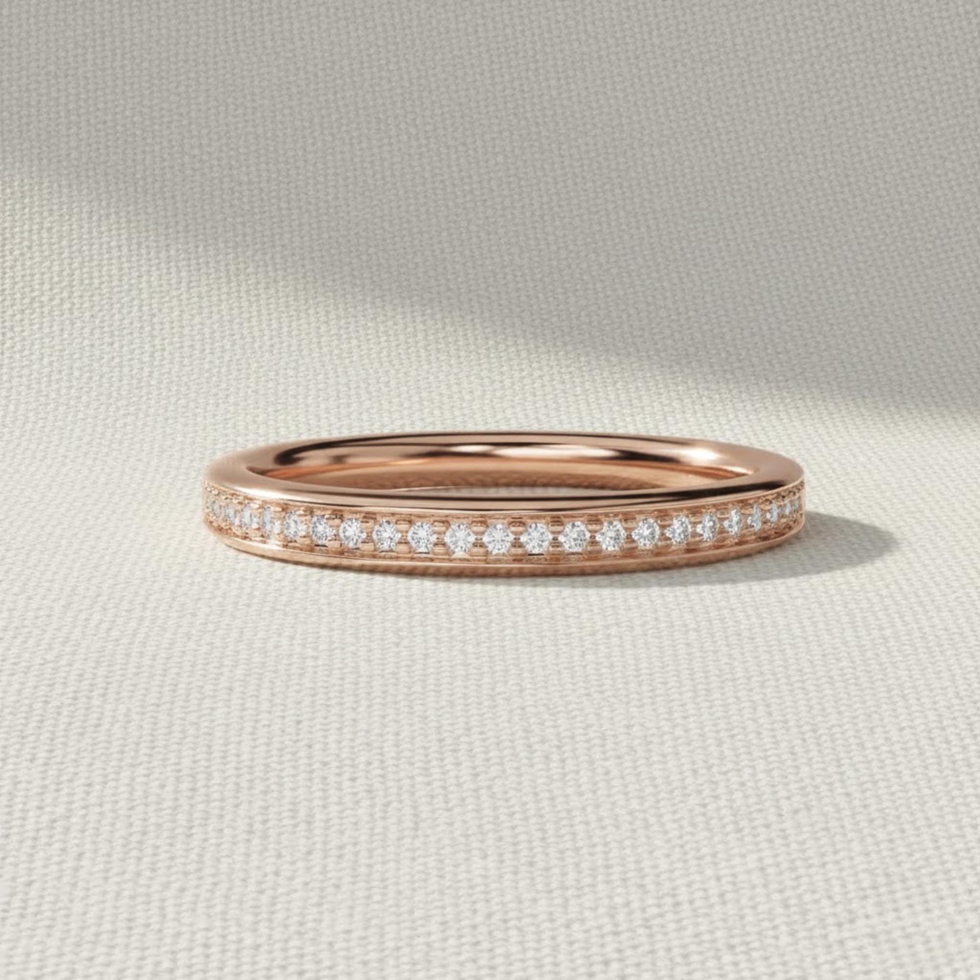 Lab Grown Diamond Half Eternity Wedding Band