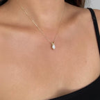 Marquise Cut Solitaire Pendant Necklace / Marquise Cut Diamond Necklaces for Women / Solid Gold Necklace / Bridal Jewelry