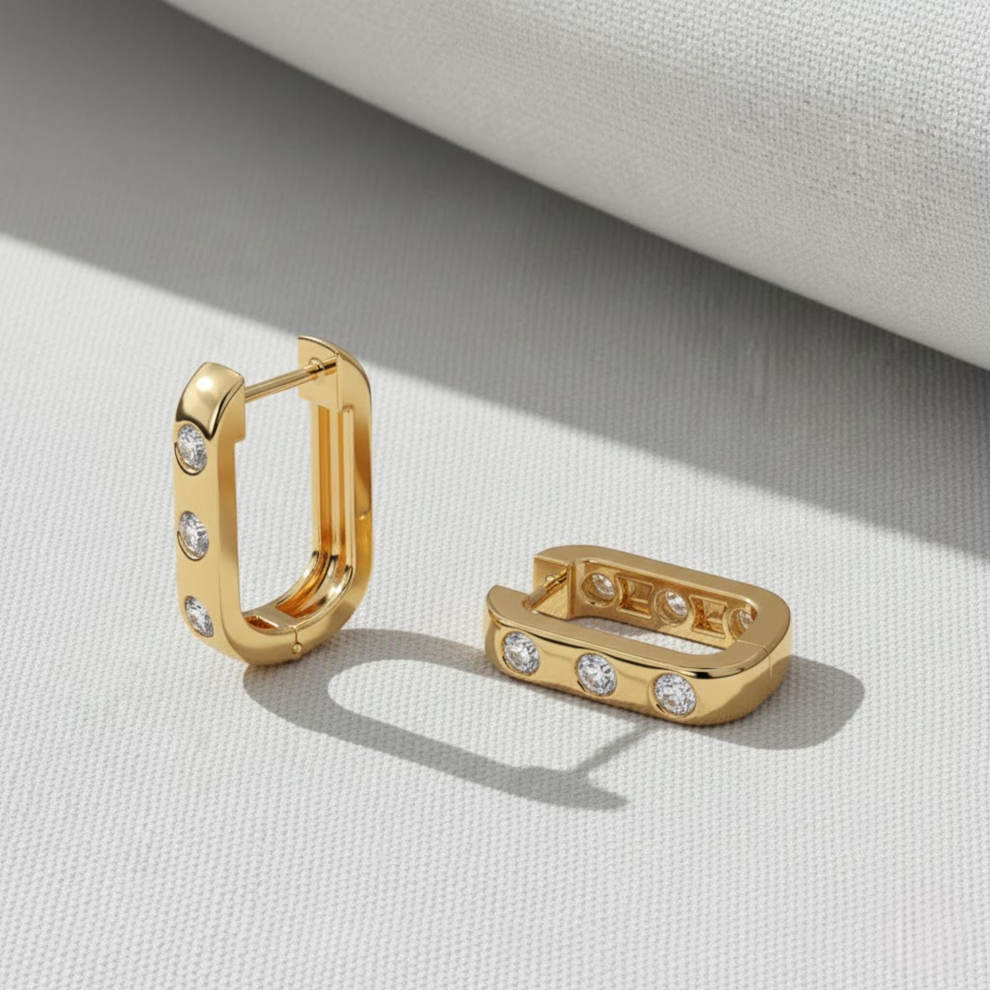 Diamond Huggies, 14k Solid Gold Diamond Huggie Hoops, Lab Grown Diamond Earrings, Small Hoop Earring, Diamond Huggie Earring, Gift For Her