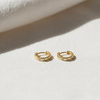 Lab Grown Diamond Earrings Cartilage Earring Huggie Hoop Earrings Lab Diamond Earrings 14K Gold Earrings Helix Earrings Small Hoop Earrings