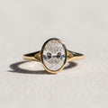 Certified 2.00 CT Lab Grown Diamond Ring, Oval Lab Diamond Engagement Ring , Lab Oval, Solid 14K Yellow Gold Oval Ring