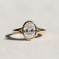 2.00 CT Oval Lab Grown Diamond Engagement