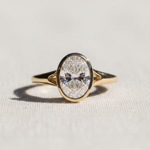 2.00 CT Oval Lab Grown Diamond Engagement
