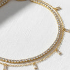 14K Gold Anklet, Lab Grown Diamond Anklet, Beach Jewelry, Boho Anklet, Beach Anklet, Summer Anklet,Gold Anklet, Summer Jewelry, Gift for Her