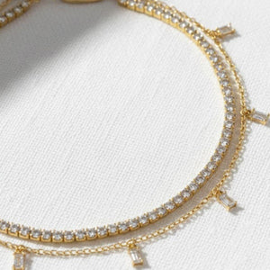 14K Gold Lab Grown Diamond Anklet Beach Gift for Her