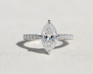 Marquise Solitaire Diamond Ring for Women