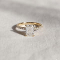 Emerald Cut Diamond Engagement Ring, 3.50 CT Emerald Cut Lab Grown Diamond Ring, Wedding Ring for Women Anniversary Gift, Ring for Her