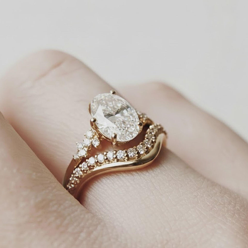 0.21 Carat Lab Grown Diamond Wedding Band, 14k Gold Anniversary Ring