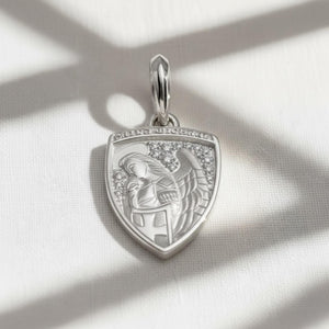 St. Michael Archangel Pendant Necklace, 925 Sterling Silver