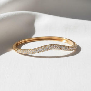 Triple Row Round Diamond Bracelet
