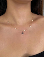 Diamond Choker necklace / Diamond necklace / Diamond bezel / Dainty Diamond Necklace / Birthday Gift