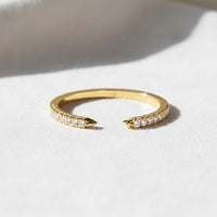 Open Gap Lab Diamond Wedding Band