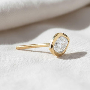 14K Solid Gold Marquise Lab Grown Diamond Stud Earring (0.50ct)