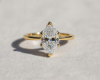 Dutch Marquise Engagement ring  Travel ring Unique Gold Promise ring Wedding ring Lab Grown diamond ring Solitaire diamond ring Gift for her