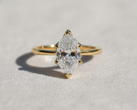 Dutch Marquise Engagement Ring, Lab Diamond