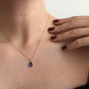 1.50 CT Solitaire Diamond Pendant, 14K Solid Gold